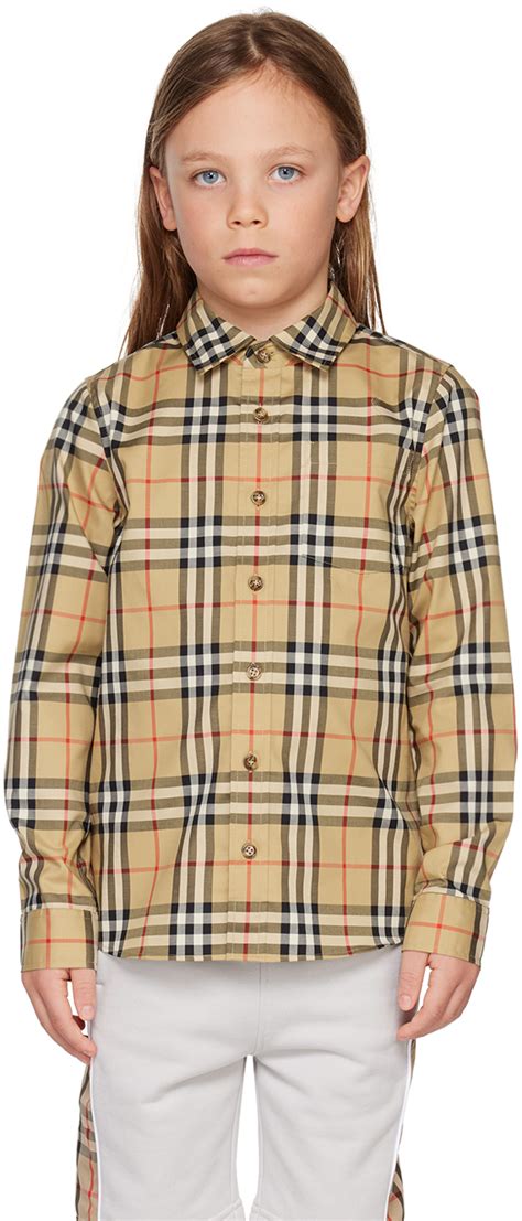 Burberry kids shirts clearance